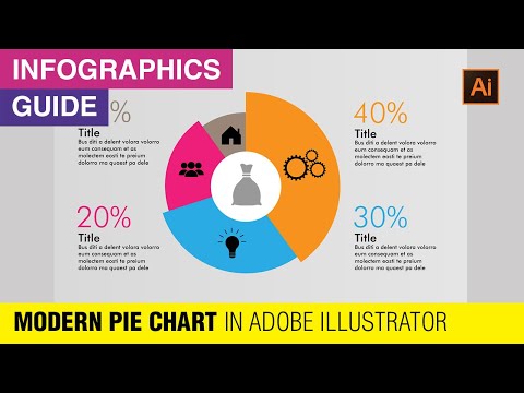 Modern Pie Infographic | Adobe Illustrator Tutorial | Illustrator Pie Chart Tutorial