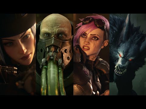 ALL ARCANE CHARACTERS FROM LEAGUE OF LEGENDS CINEMATICS 4K | Vi, Jinx, Jayce, Caitlyn, Warwick,...