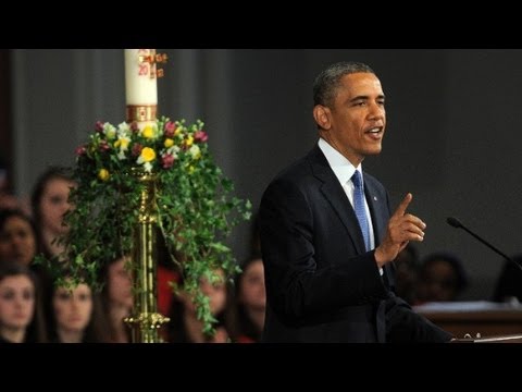 Raw video: Obama's speech for victims of Boston bombing