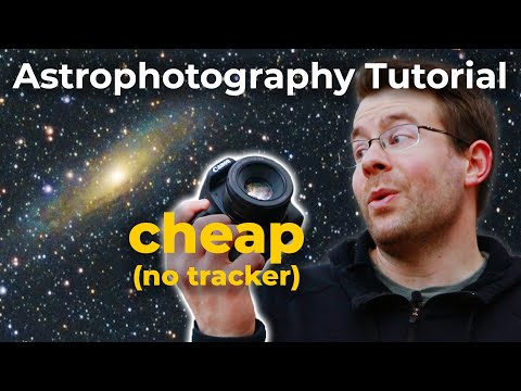 Andromeda Galaxy with ONLY Camera - Beginner Astrophotography Tutorial