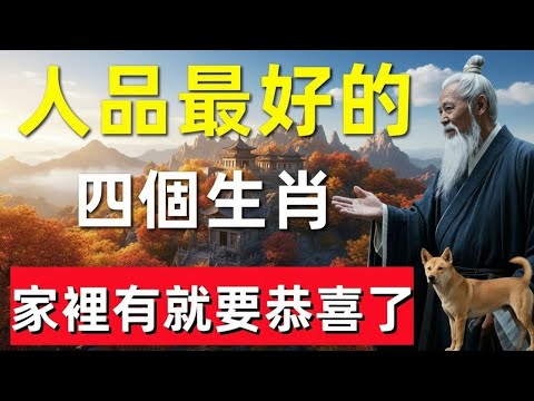 ⛩️☯🐉人品最上乘的4個生肖，福澤深厚又旺家，有一位就值得恭喜！#修行思維 #修行 #福報 #禪 #道德經 #覺醒 #開悟 #禅修⛩️☯🐉