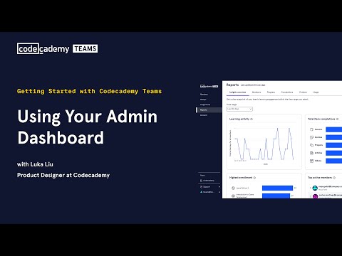 Using Your Admin Dashboard | Codecademy Teams