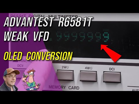 No.144 - Advantest R6581T 8.5digit DMM Display Upgrade to OLED