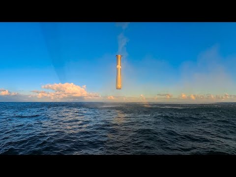 Whoa! SpaceX Starship’s booster “hovers” before diving into the Gulf on flight 11