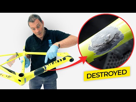 Repairing a Huge Crack in a High End Carbon Frame…