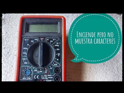 Multimeter repair with display failure