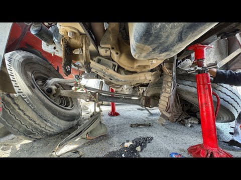 Hino truck front Suspension is off-level due to Dangerous Accident