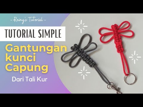 Tutorial Gantungan Kunci dari Tali Kur/key chain