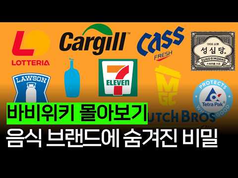 우리가 매일 먹고 마시는 것들에 숨겨진 거대한 비즈니스 이야기 (음식브랜드 특집편)