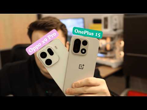 A full review and comparison of the OnePlus 15 and OPPO X9 Pro – camera, performance, design.