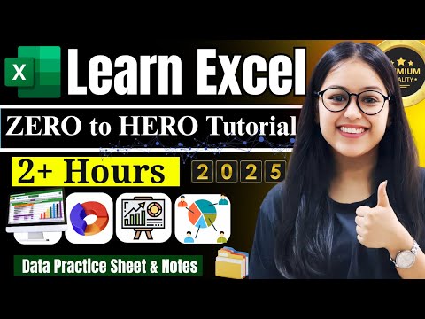 Excel Tutorial for Beginners 2025 | Learn in 2 Hours (Hindi + English)