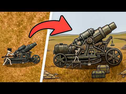 Upgrading the NEW SIEGE MORTAR to the Extreme in Stickman Trenches!