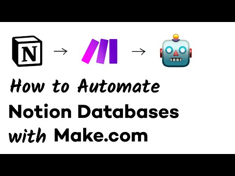 Launch Integromat Automations with Your Notion Databases and Pages