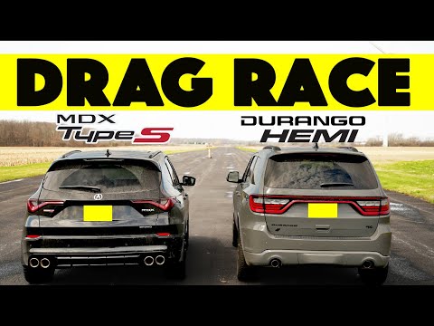 2024 Acura MDX Type S Races Dodge Durango Hemi, humiliation follows. Drag and Roll Race.