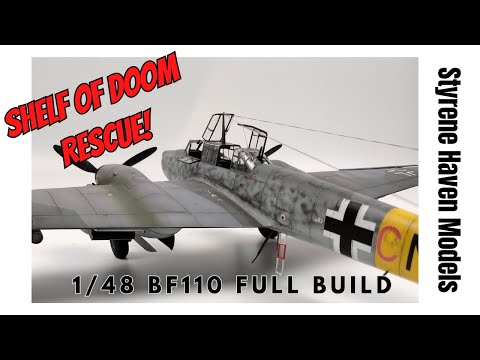 FULL BUILD! | 1/48 Revell BF 110 | Shelf Of Doom Rescue Video | Plastic Scale Model German WWII