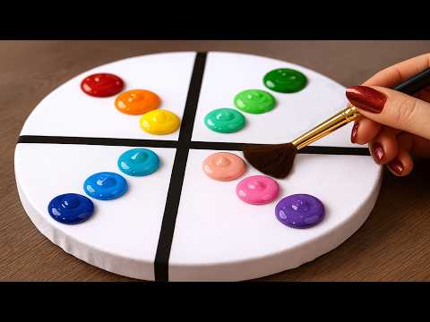 Anyone Can Paint This! | So Simple and Colorful Acrylic Techniques!