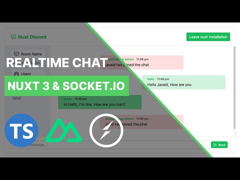 Build Full Stack Realtime Chat App using Nuxt 3, Nuxt UI,  typescript &  Socket.io ( 2024 )