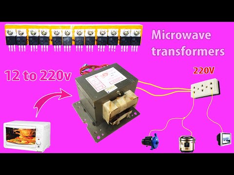 How to make a simple inverter 3000W, Microwave transformer, creative prodigy #27