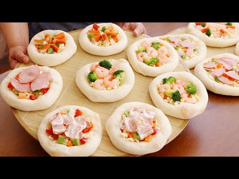 15分鐘可以吃到❗️好吃简单又實惠！最實用的家庭自製披薩食譜，冷凍保存，上班上學的快速備餐，一次輕鬆完成一週早餐【阿栗食譜408】