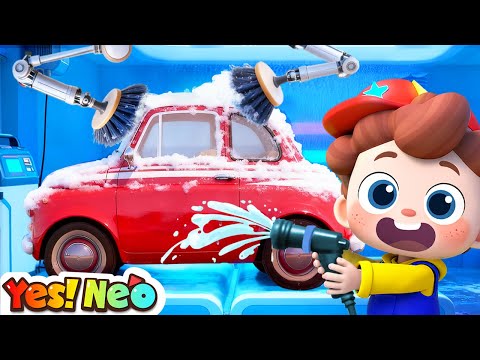 It's Time to Wash, Dirty Car | Learn Vehicles for Kids | Nursery Rhymes & Kids Songs | Yes! Neo