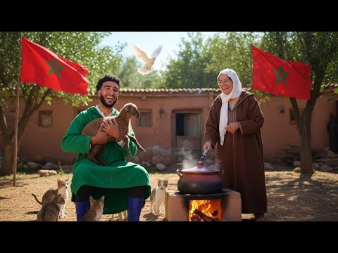 أجواء الشتاء في البادية: طياب المسمن والبطبوط والعدس على العواد 🔥 تهلينا في البهايم وسط الشتيوة 🌧️
