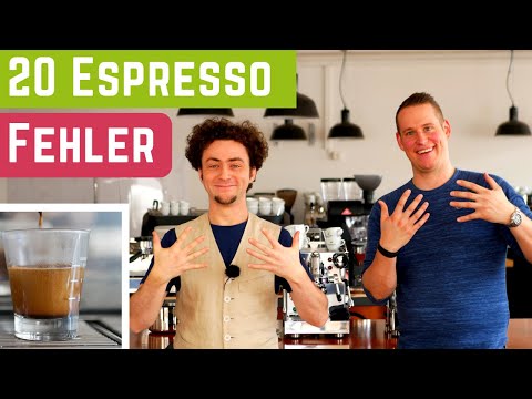 20 mistakes during Espresso preparation