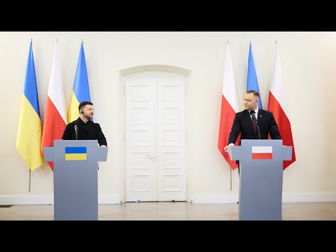 Спілкування Володимира Зеленського і Кароля Навроцького з медіа 19.12.2025