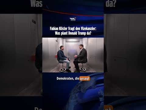 Fabian Köster fragt den Vizekanzler: Was plant Donald Trump da? | heute-show #shorts