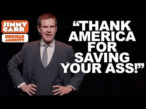 Jimmy Carr Crowd Work: American Heckler Gets a History Lesson