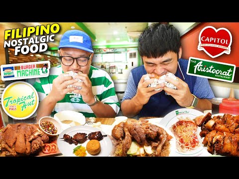 FILIPINO Nostalgic Food Tour in MANILA! Mga Kainang Pinoy na Buhay pa pala!