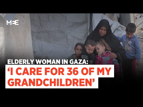 Grandmother in Gaza cares for 36 grandchildren after losing five of her children