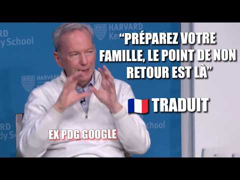Interview CHOC de l'ex-PDG de Google : 'Vous n'avez aucune idée de ce qui arrive'