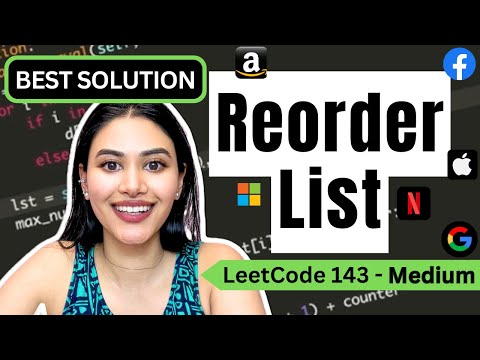 Reorder List - LeetCode 143 - Python  #reorderlist #leetcode #blind75