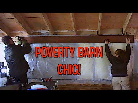 Installing Our Rough Cut Lumber Walls