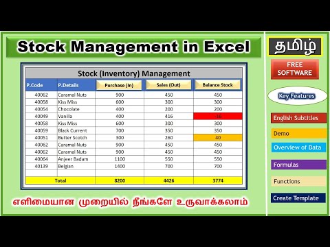 🤯Stock Management in Excel | Inventory Stock Management |Sales, Purchase stock👌
