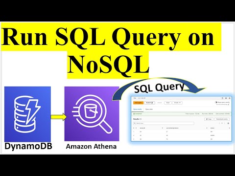 Amazon Athena to Query AWS DynamoDB Tables | Run SQL Query on NoSQL Amazon DynamoDB |  ETL