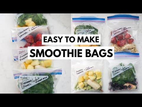Small Smoothie Freezer Bags | Easy Smoothie Prep | Simple Ingredients