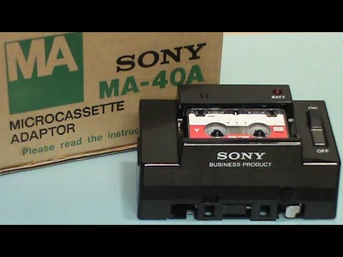 Adaptor!? Sony microcassette to cassette adapter MR-40A