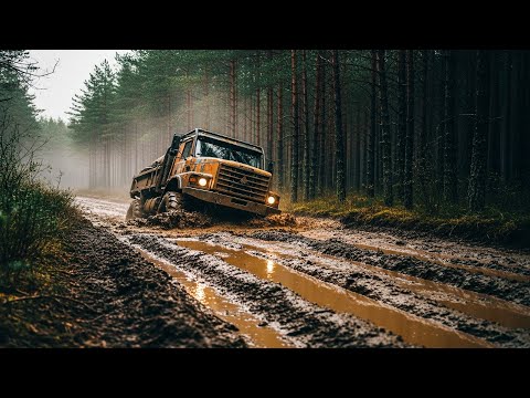 Unstoppable Power: Trucks Break Through Everything!