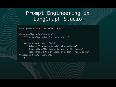 Prompt Engineering in LangGraph Studio