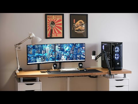 My Budget WFH/Gaming Setup (using IKEA Desk Hack)