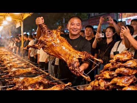 山东大哥包30亩山头烤全羊，1280元一只，自称做法独特无人比【好食勇哥】