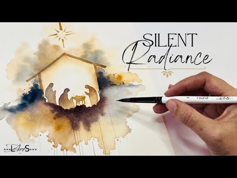 Like You’ve Never Seen Before!🌟Paint a Simple, Radiant Nativity in Watercolor, Step-by-Step Tutorial
