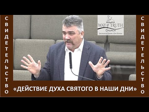 Свидетельство "Действие Духа Святого в наши дни" - Григорий Радион - Декабрь, 2024