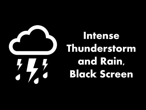 π΄ Intense Thunderstorm and Rain, Black Screen βοΈβ¬ β’ Live 24/7 β’ No mid-roll ads
