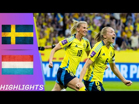 Sweden 8-0 Luxembourg | Women's European Qualifiers - Highlights All Goals 29/10/24