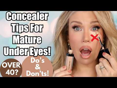 HOW TO CONCEAL DARK CIRCLES & PREVENT UNDER EYE CREASING ON MATURE SKIN | Do's & Don'ts!