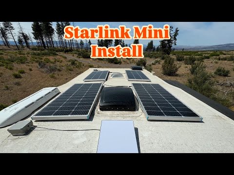 Starlink Mini Install on my Truck Camper for Work Camping.