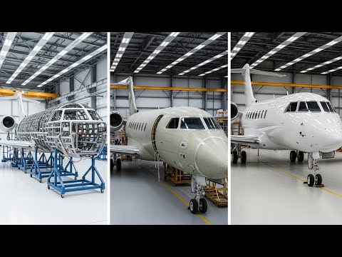 You Won’t Believe How Billionaire Luxury Jets Are Built — From Bare Frame to Flying Palace