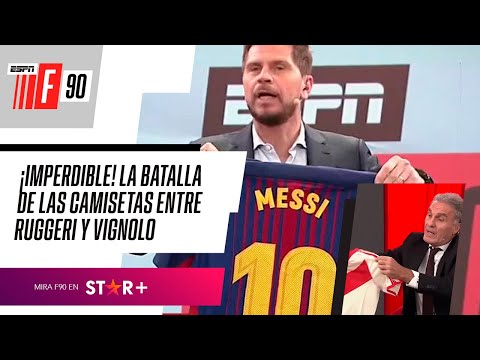 ¡IMPERDIBLE! La BATALLA DE LAS CAMISETAS entre VIGNOLO y RUGGERI